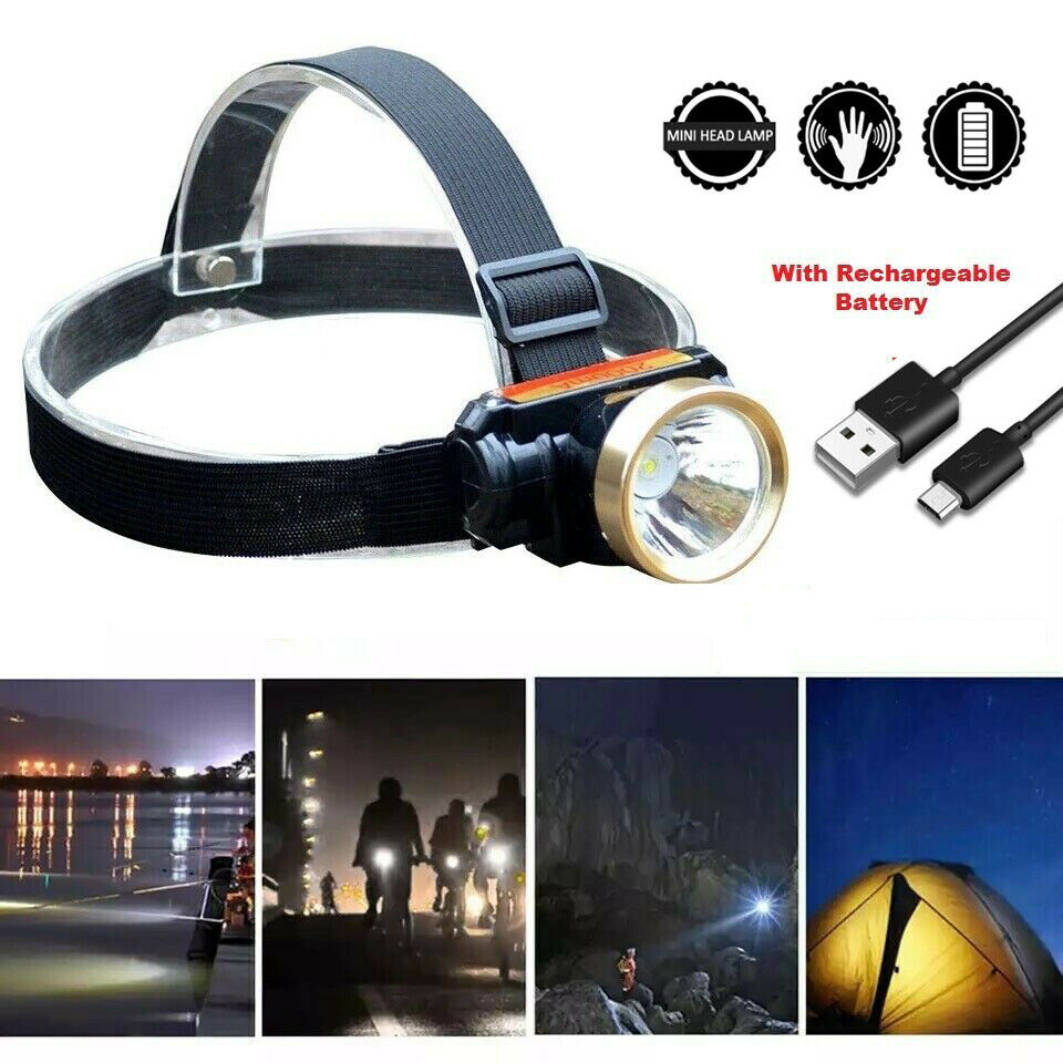 5000lm T6 Led Rechargeable Usb Waterproof Headlight Headlamp Head Light Charger