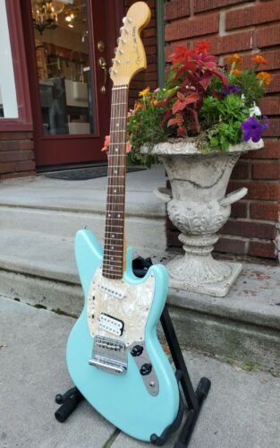 1996 Fender Jag-stang Sonic Blue Cobain Mij Excellent Condition W/ Original Case