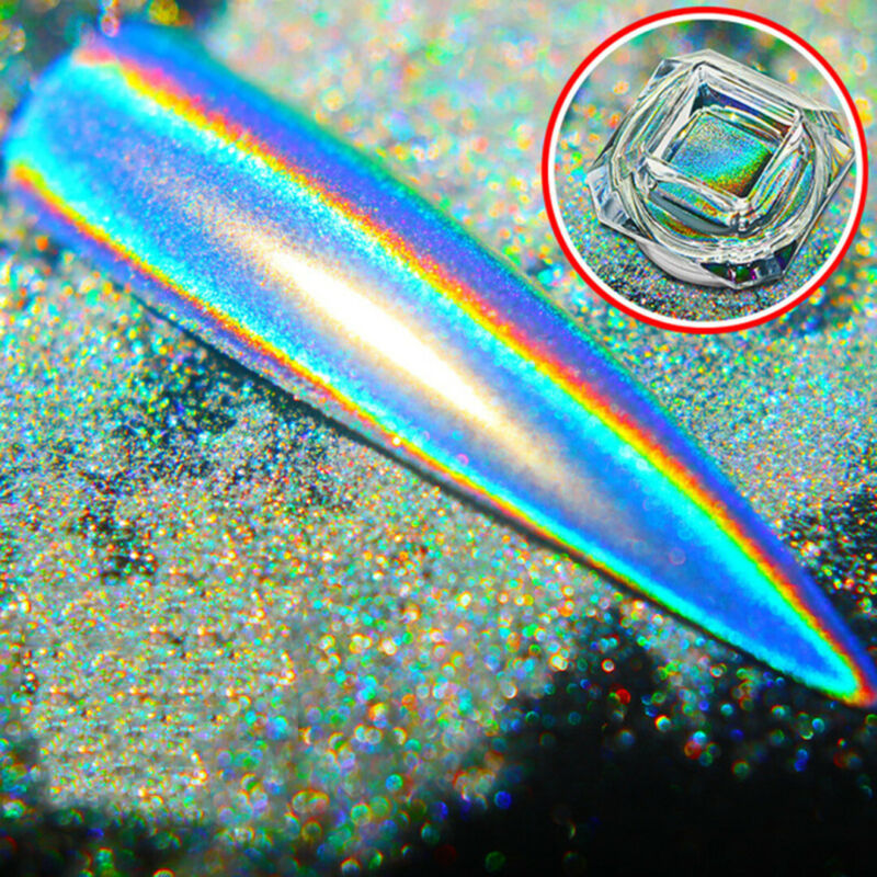 Chameleon Glitter Dust Mirror Effect Nail Art Chrome Pigment Holographic Powder