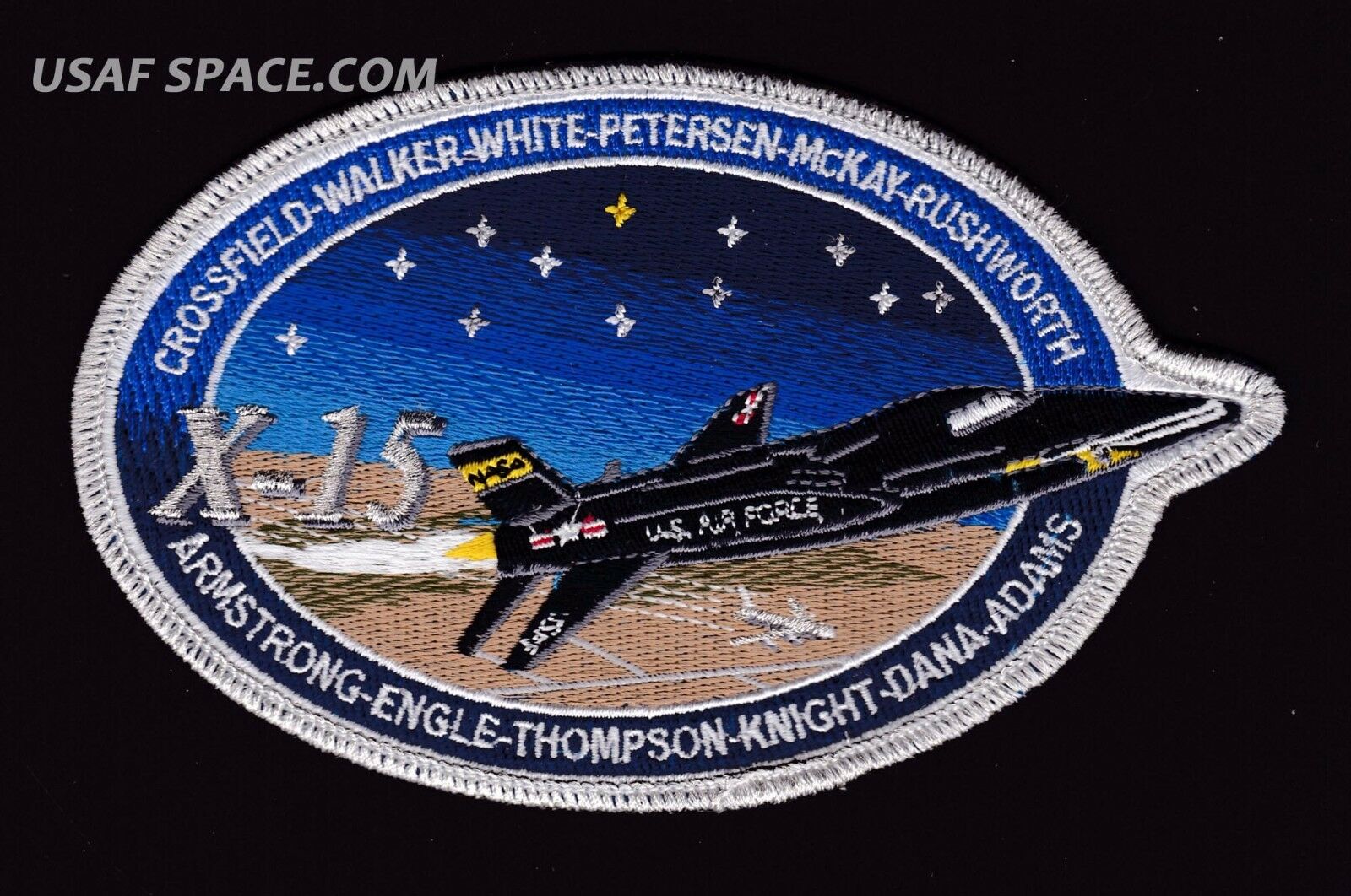 Authentic- X 15 -commemorative 6" Tim Gagnon Armstrong Usaf Nasa Space Patch
