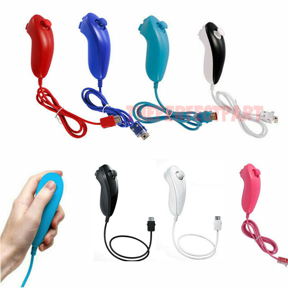 Nunchuck Wii Nunchuk Video Game Controller Remote For Wii & Wii U Console Usa