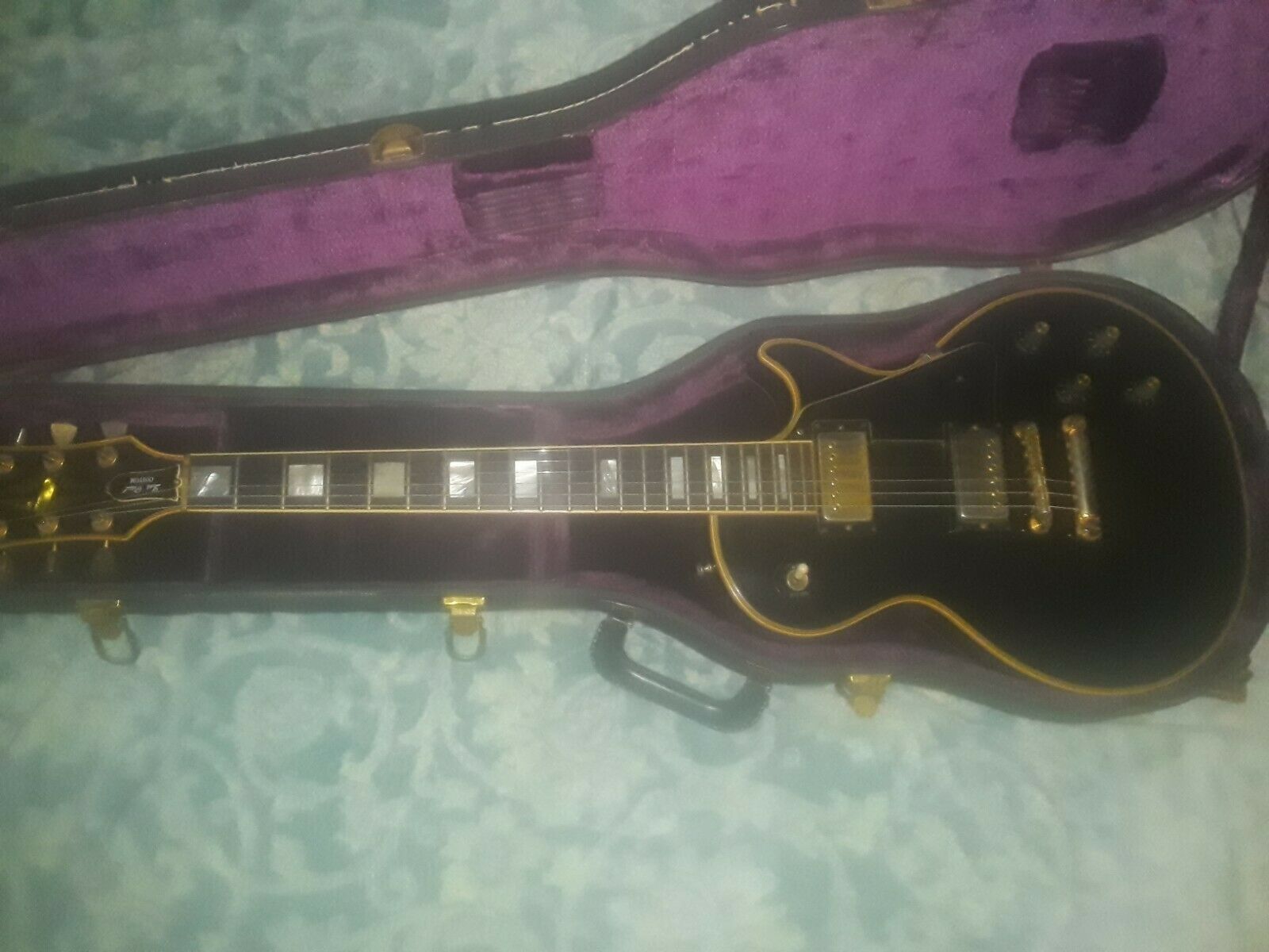 Vintage Gibson Les Paul Custom Black 1974-1976 Made In The Usa