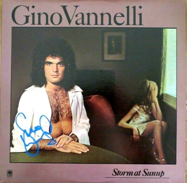 The "storm At Sunup" Album Signed By Gino Vannelli