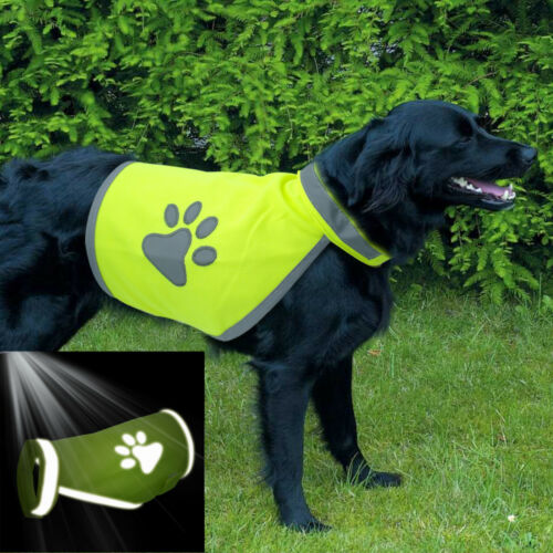 Dog Safety Vest Reflective Hi Vis Viz Harness Adjustable Clothes Jacket S M L Xl