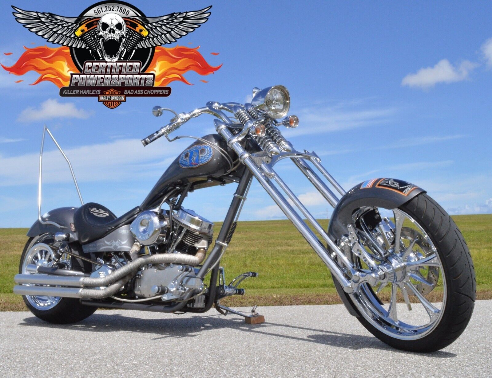 2007 Custom Built Motorcycles Big & Rich 173rd Springer Panhead Chopper