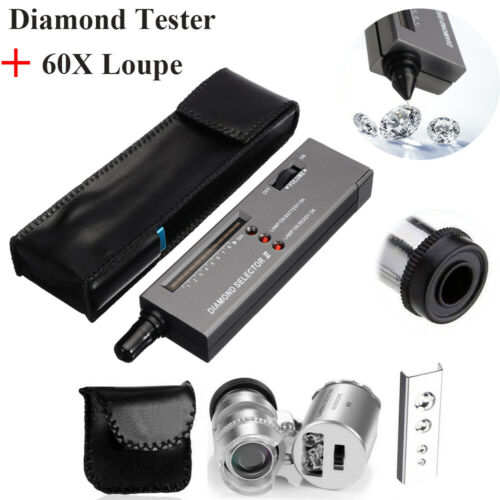 Jeweler Diamond Tool Kit : Portable Diamond Tester - 60x Illuminated Loupe Us