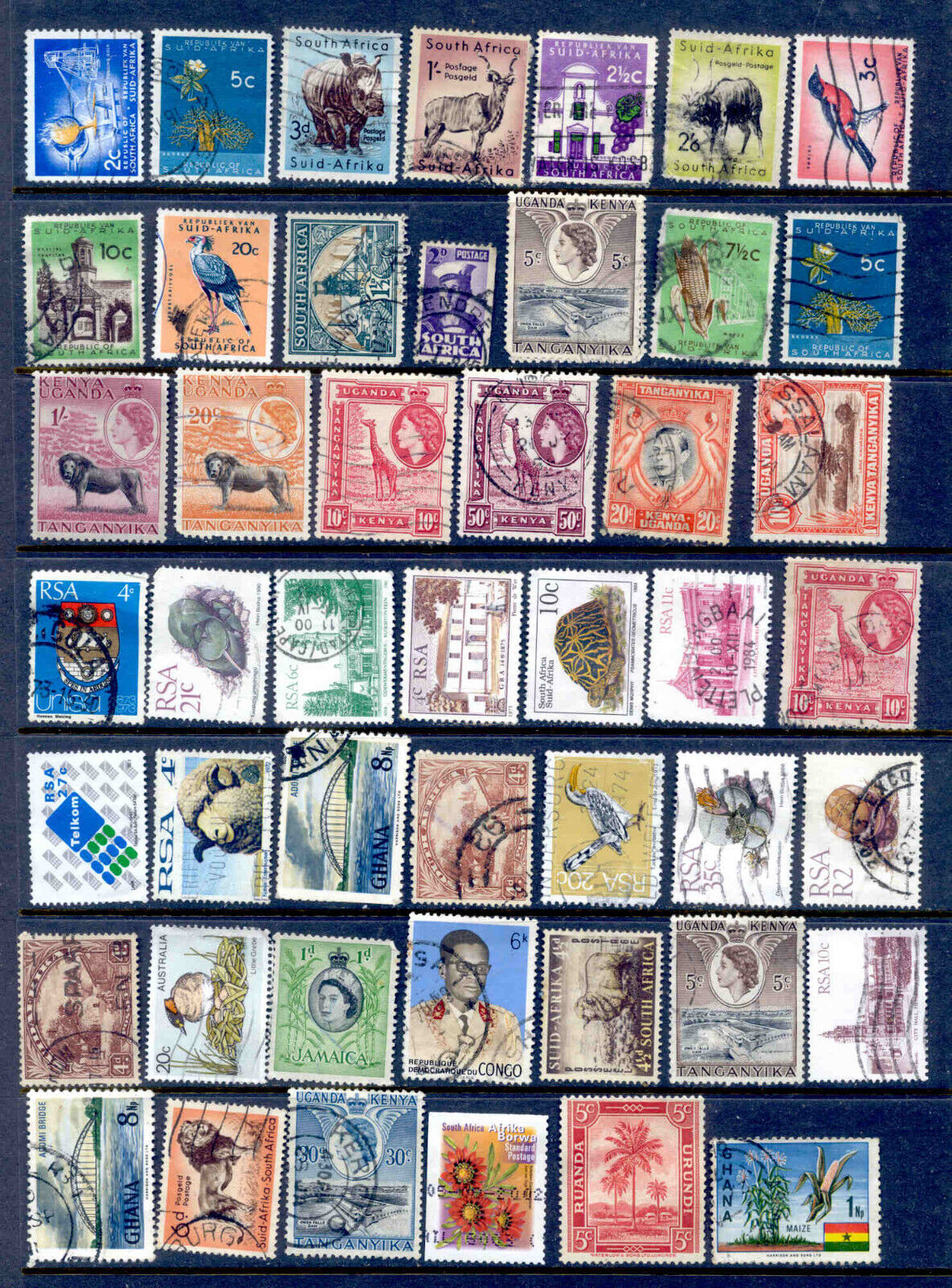 Africa 156 Stamps ( Used )