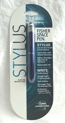 Fisher Bullet Stylus Space Pen Blue Brand New