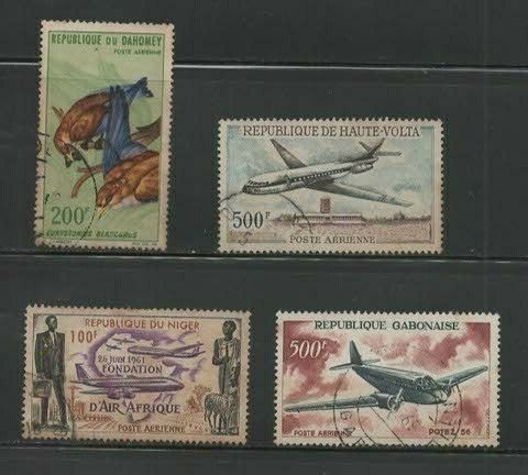 Stamps Africa Countries Air Mail Stamps Used