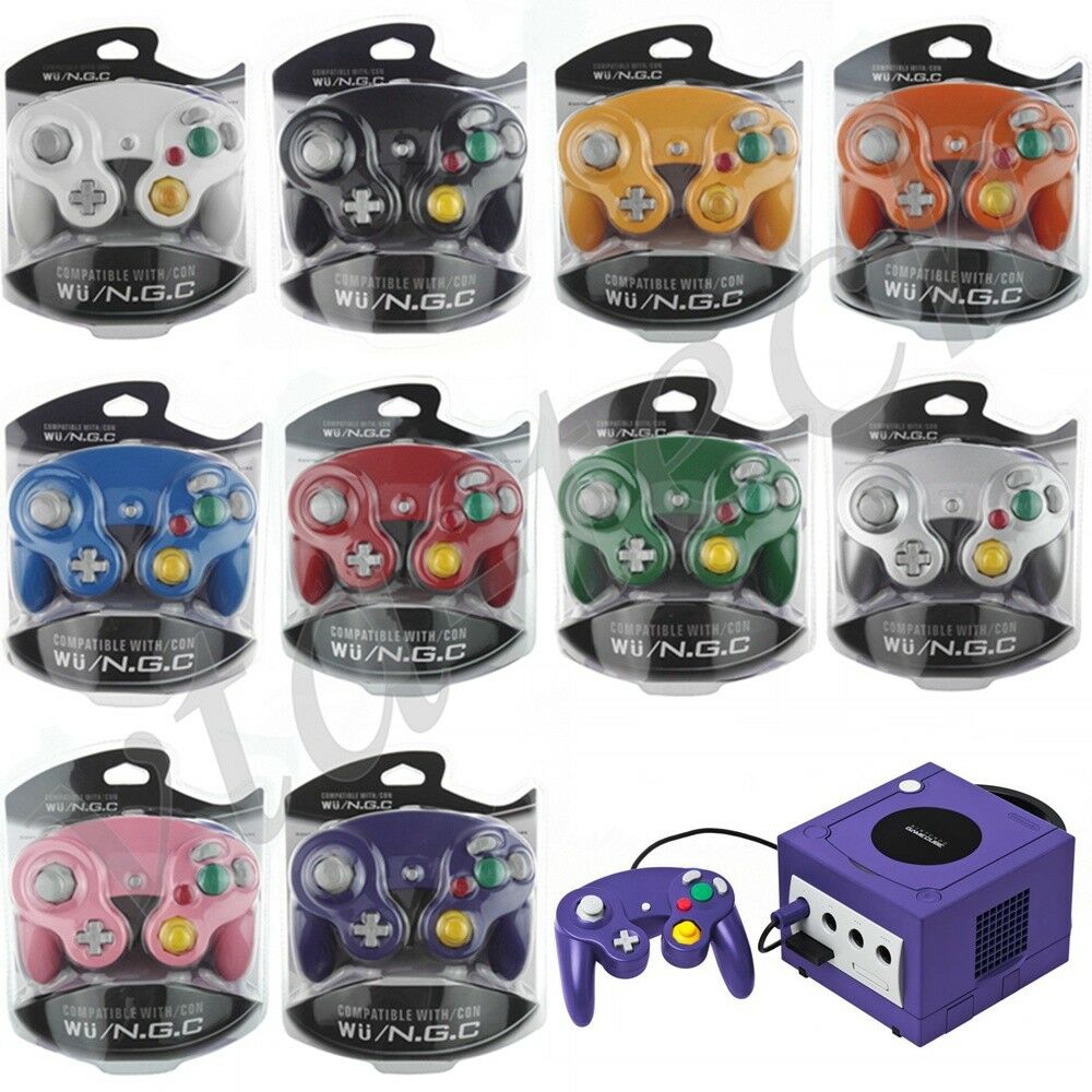 New Shock Game Controller Pad For Nintendo Gamecube Ngc Wii Multiple Colors