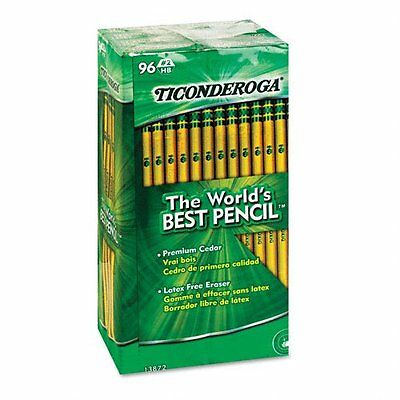 Dixon Ticonderoga 13872 Woodcase Pencil, Hb #2, Yellow Barrel 144 Count Brd New