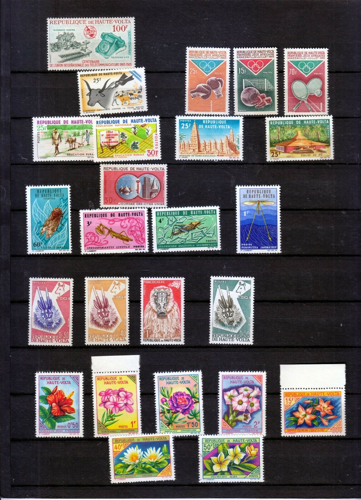 Haute-volta  Nice Lot  Better Stamps  Mint Never Hinged