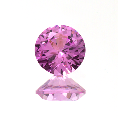 2mm - 15mm Lab Created Pink Sapphire Rounds