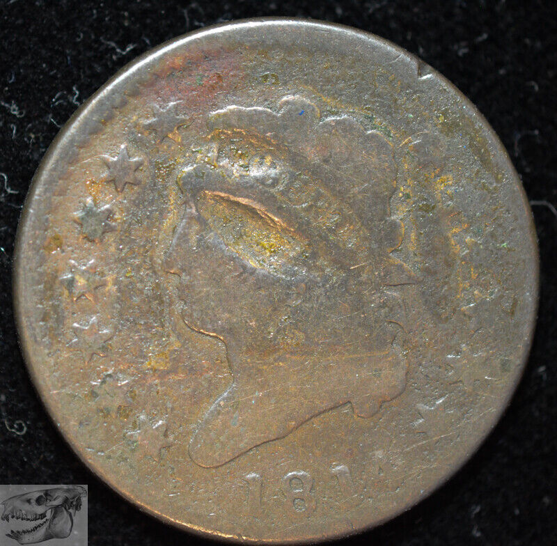 1814 Classic Head Large Cent, About Good Details, Damage, Tough Date, C6188
