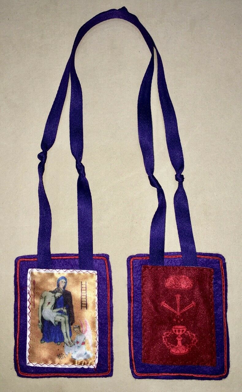 Purple Scapular / Scapular Of Blessing & Protection