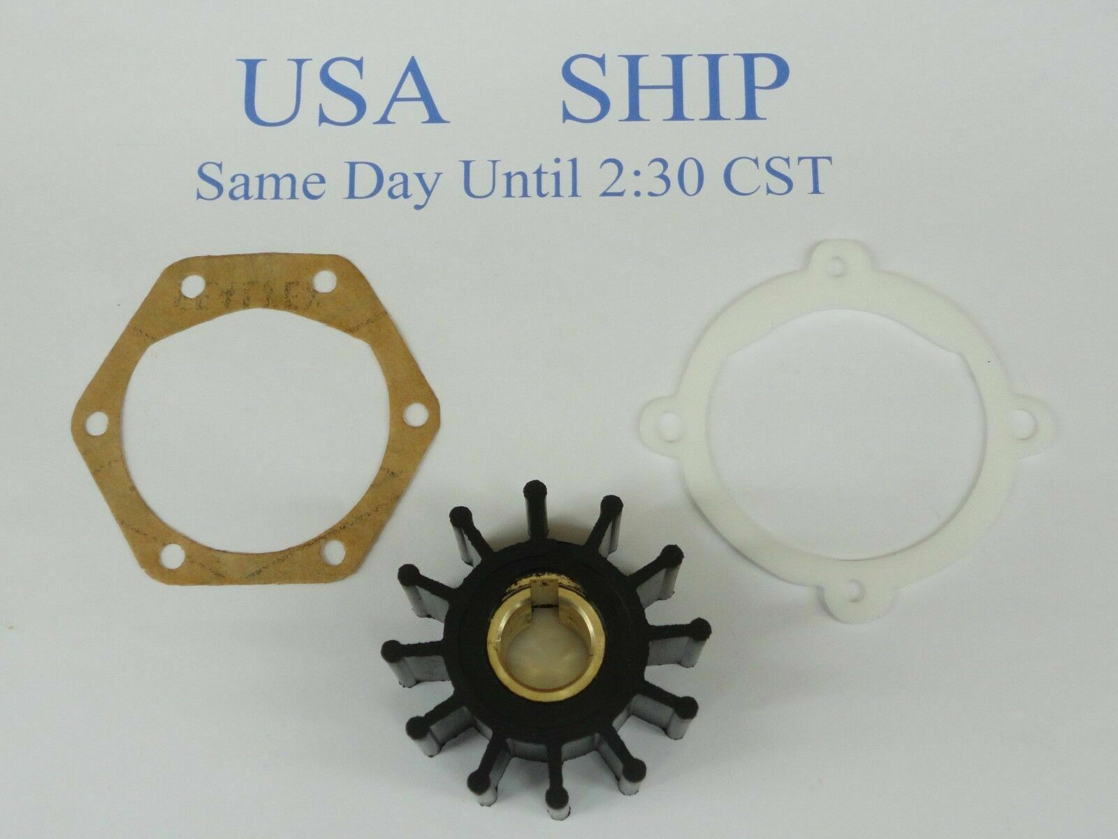Impeller With Gaskets Replaces Volvo 875575 For Raw Water Pump # 855578