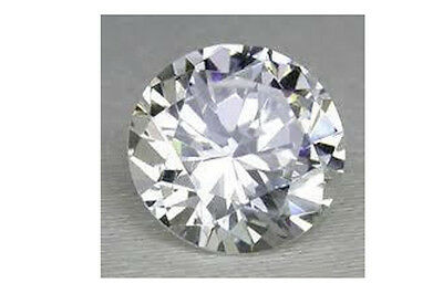 White Sapphire Round Lab Created Faceted (1mm-21mm)