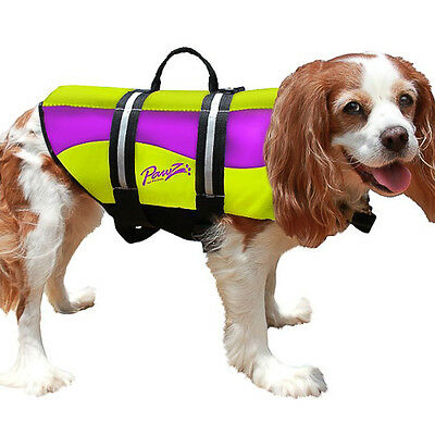Pawz Pet Dog Life Jacket For Dogs Pet Preserver Reflective Neoprene Safety Vest